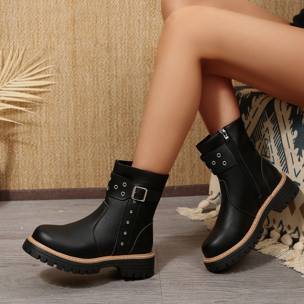 Vintage inspirierte Orthopädische Stiefel
