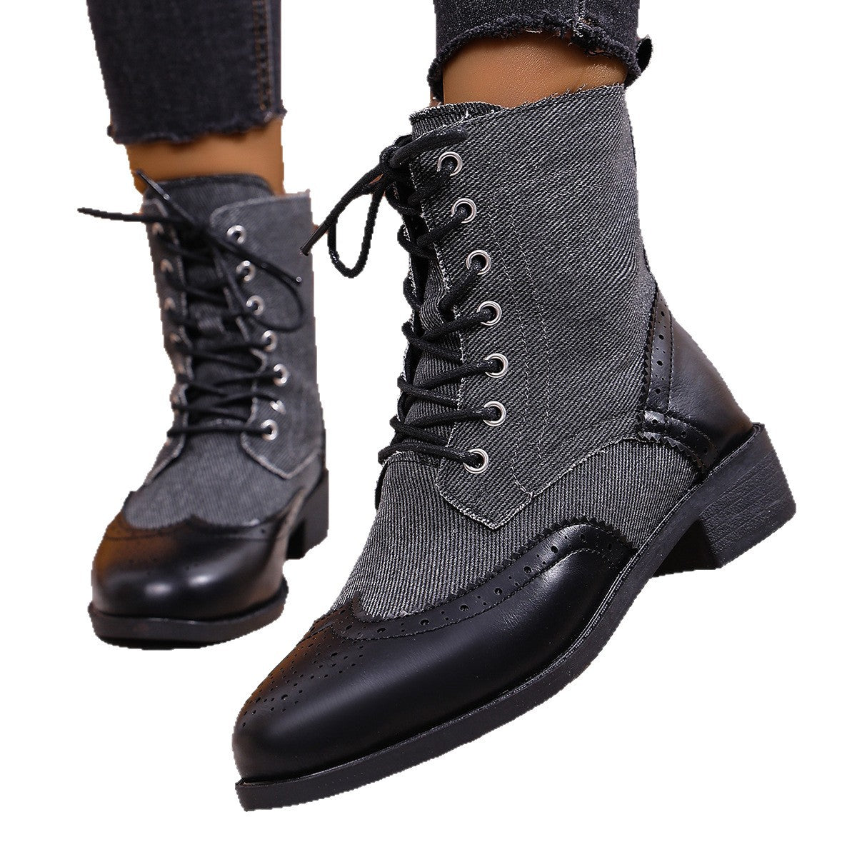 Vintage inspirierte Orthopädische Stiefel
