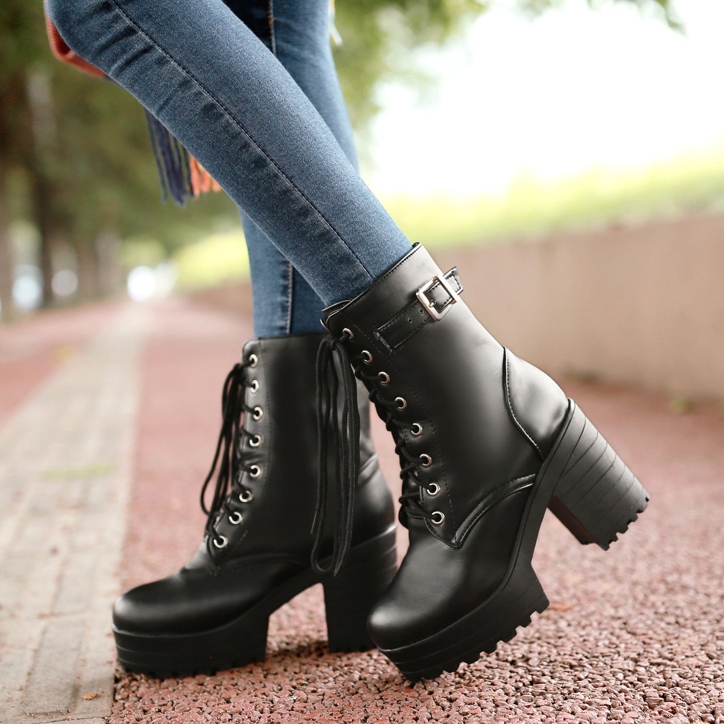Vintage inspirierte Orthopädische Stiefel