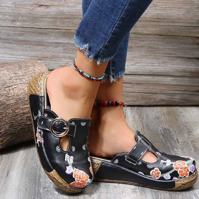 Vintage inspirierte Orthopädische Sandalen