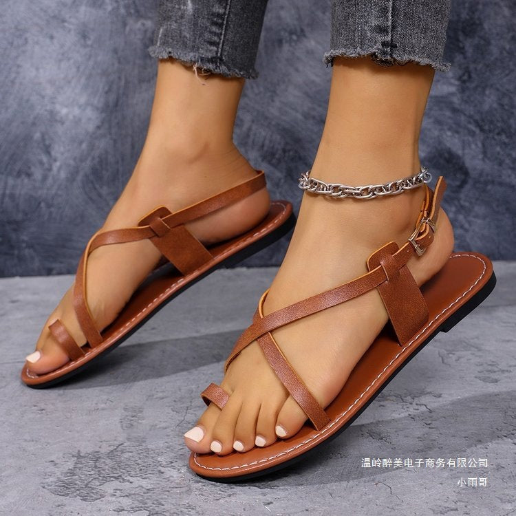 Vintage inspirierte Orthopädische Sandalen