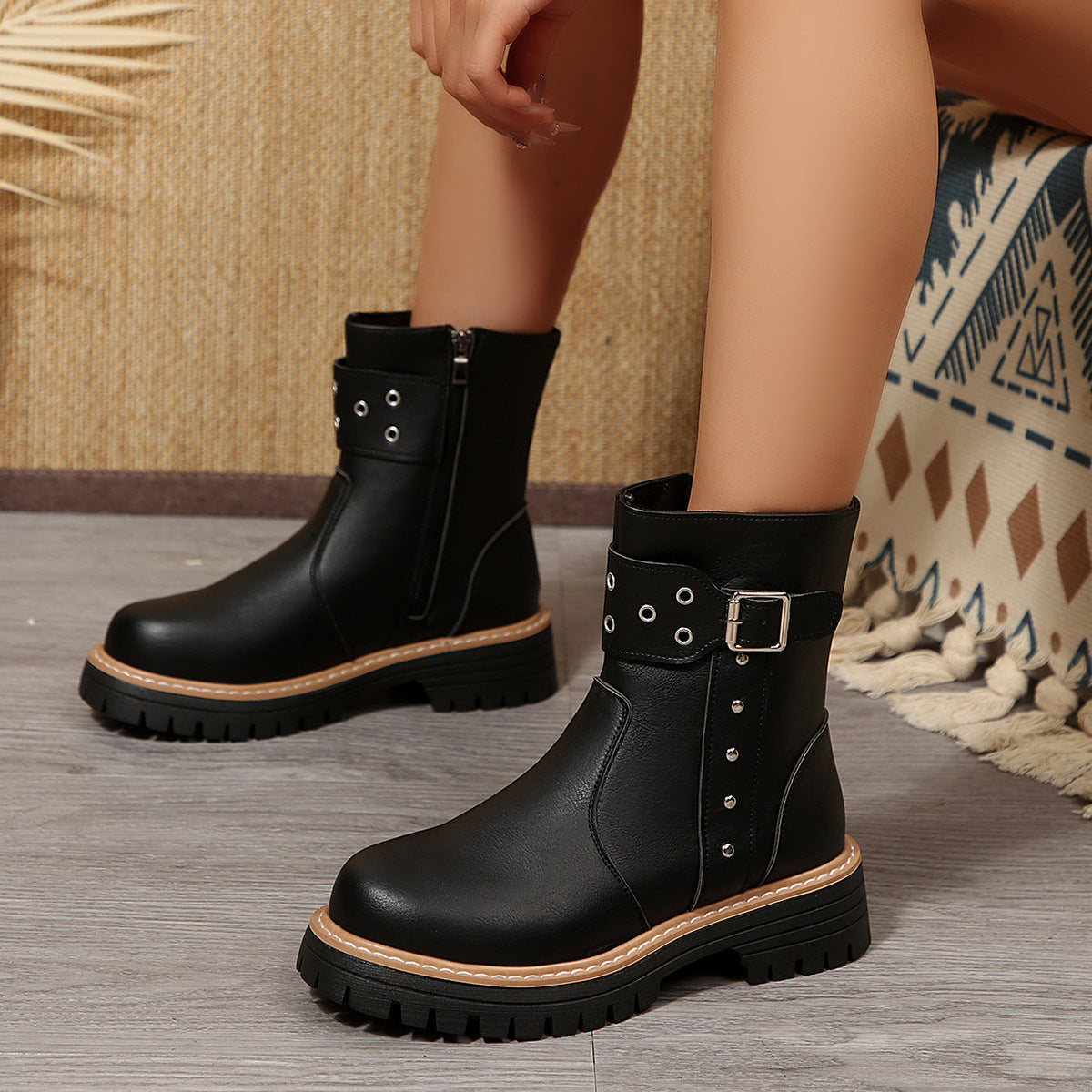 Vintage inspirierte Orthopädische Stiefel