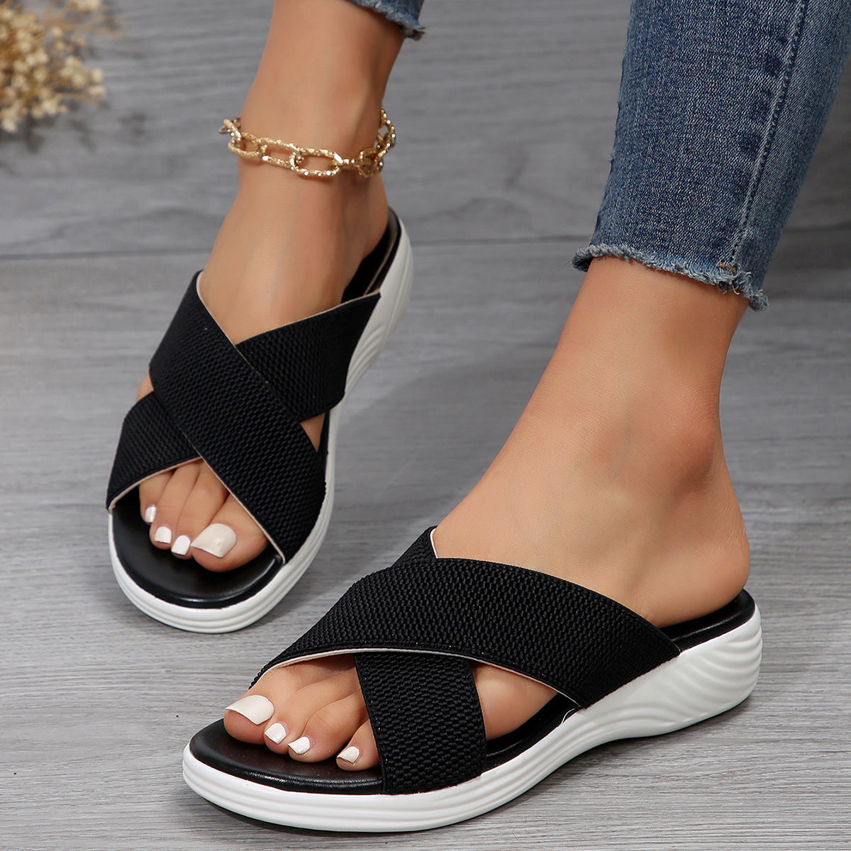 Klassische Orthopädische Sandalen mit zeitlosem Stil