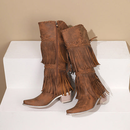 Vintage-inspirierte orthopädische Stiefel