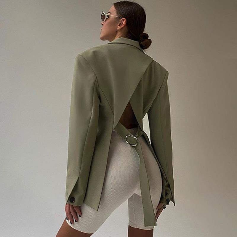 MW | Rückenfreier Blazer für Frauen