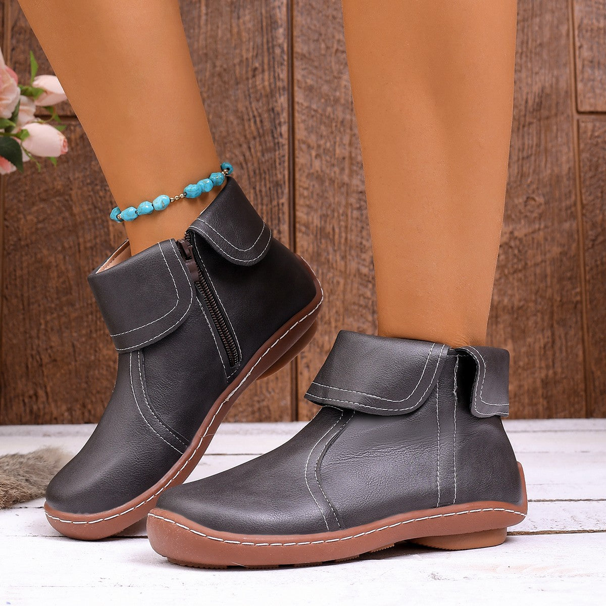 Klassische Orthopädische Stiefel mit zeitlosem Stil