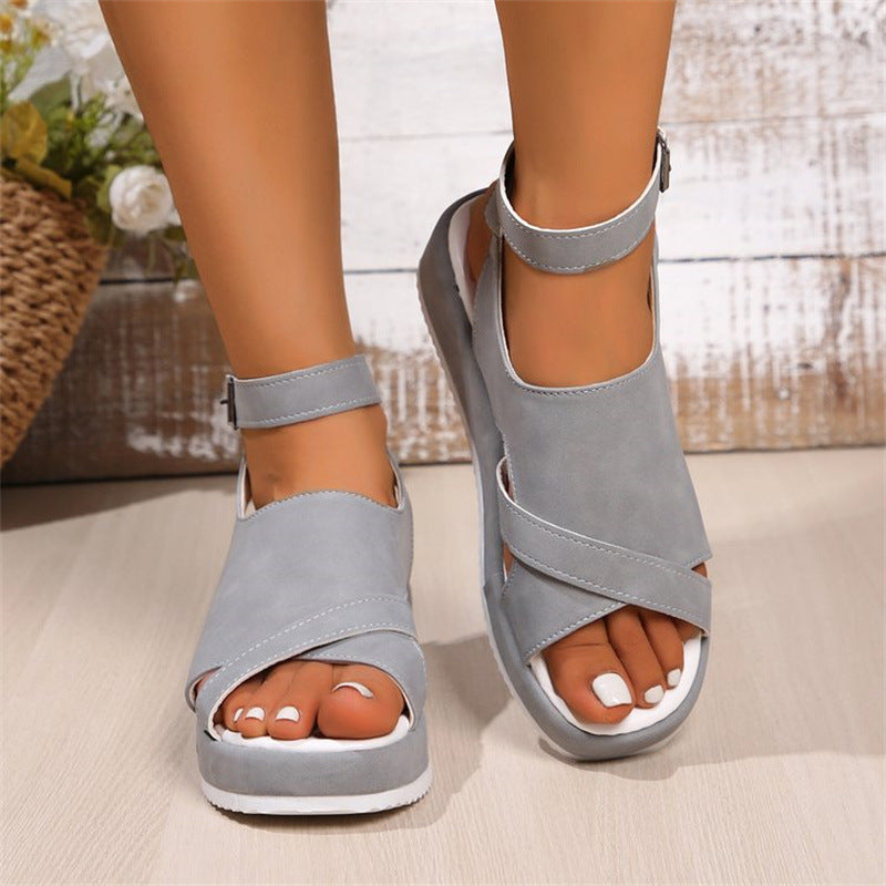 Klassische Orthopädische Sandalen mit zeitlosem Stil