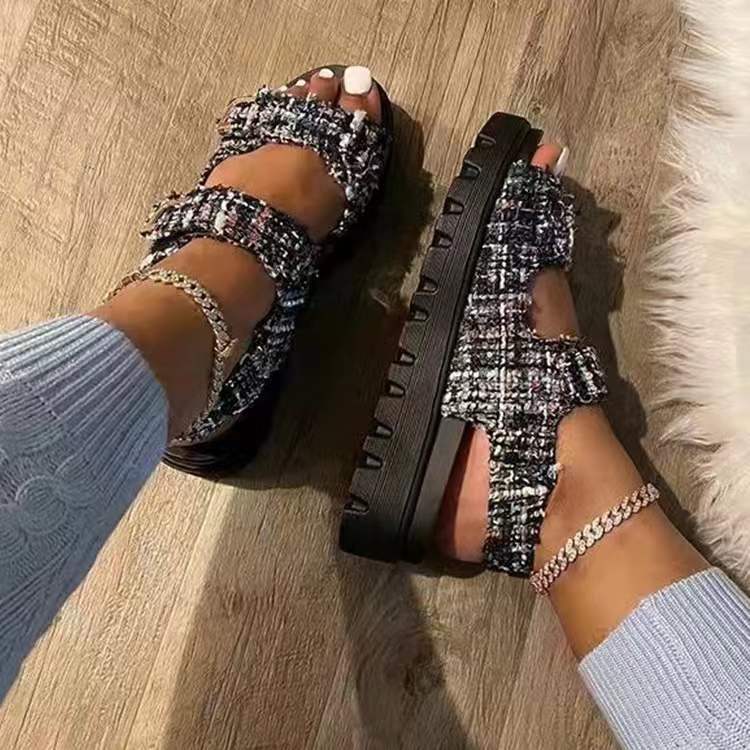 Vintage inspirierte Orthopädische Sandalen
