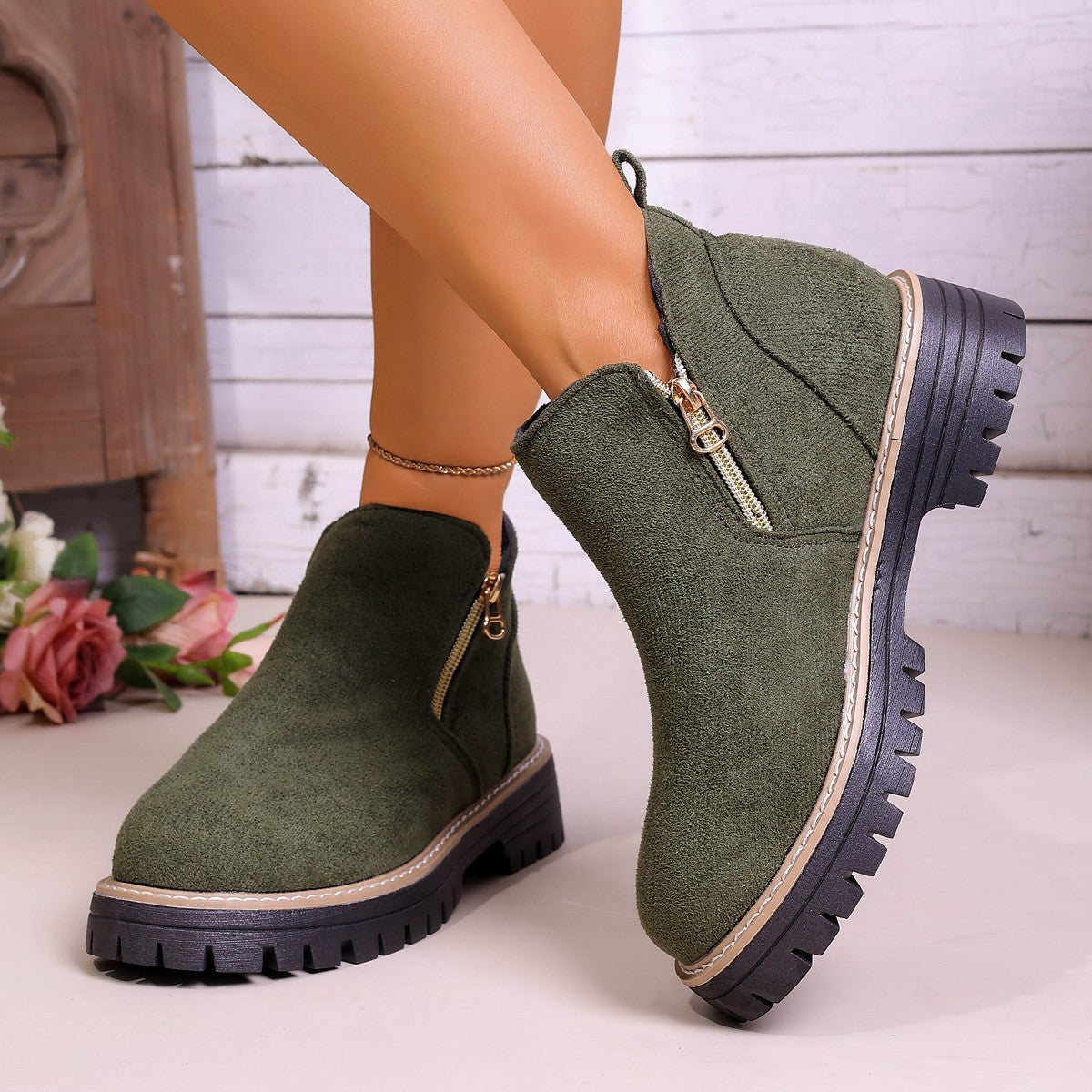 Klassische Orthopädische Stiefel mit zeitlosem Stil