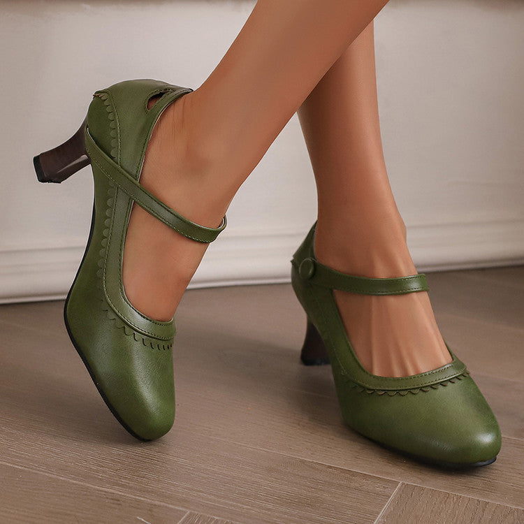 Vintage inspirierte Orthopädische Absatzschuhe