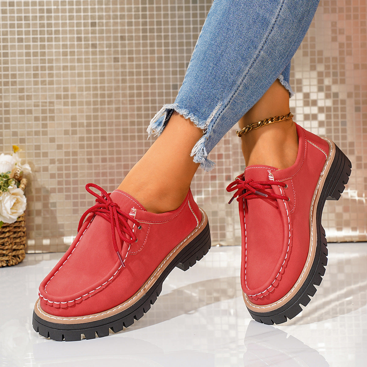 Vintage inspirierte Orthopädische Schuhe