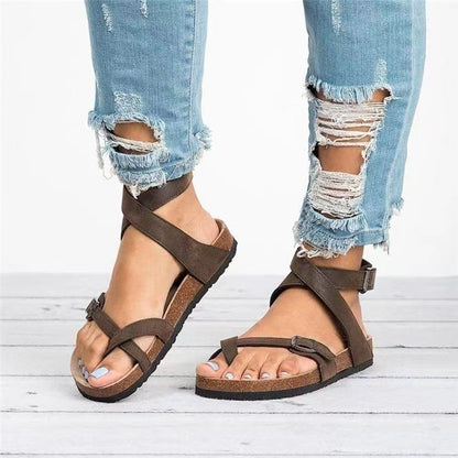 Klassische Orthopädische Sandalen mit zeitlosem Stil