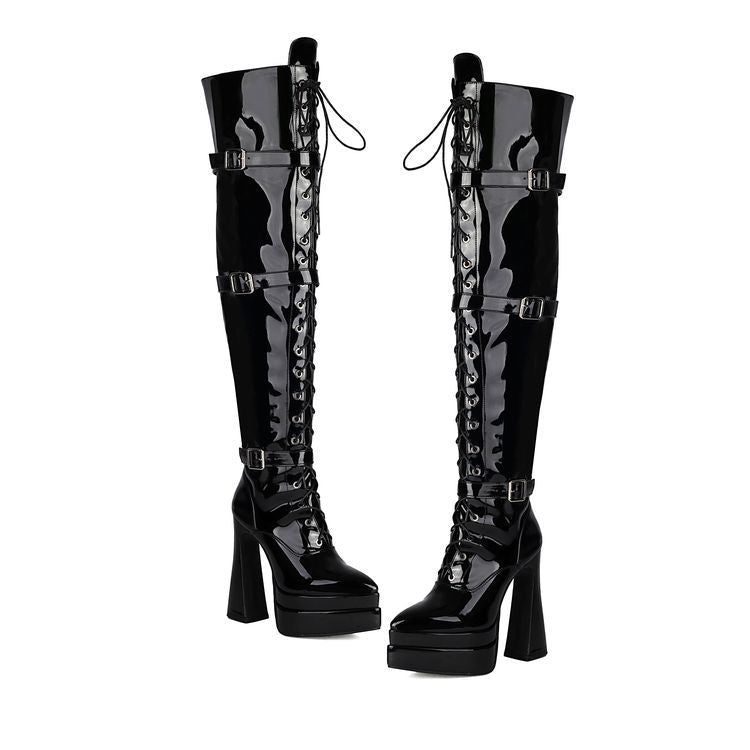 Vintage inspirierte Orthopädische Stiefel