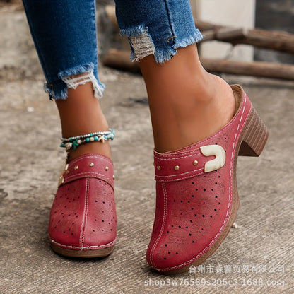 Vintage inspirierte Orthopädische Sandalen