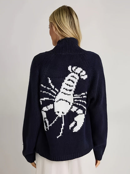 Anmutig designte Strickjacke