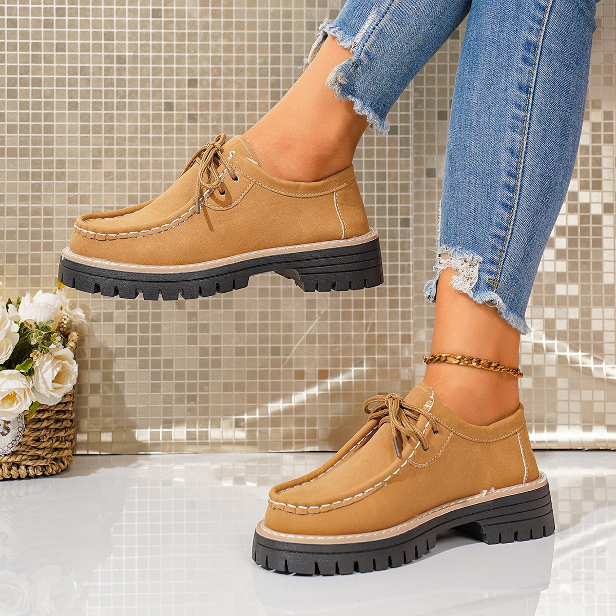 Vintage inspirierte Orthopädische Schuhe