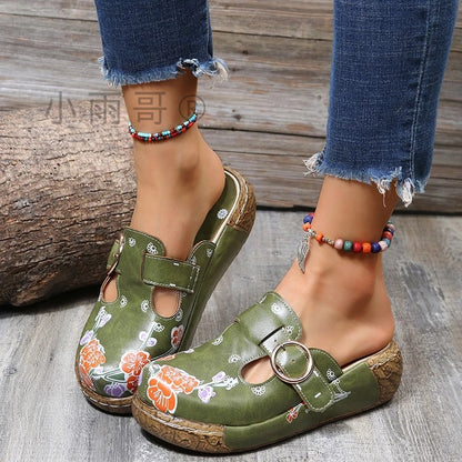 Vintage inspirierte Orthopädische Sandalen