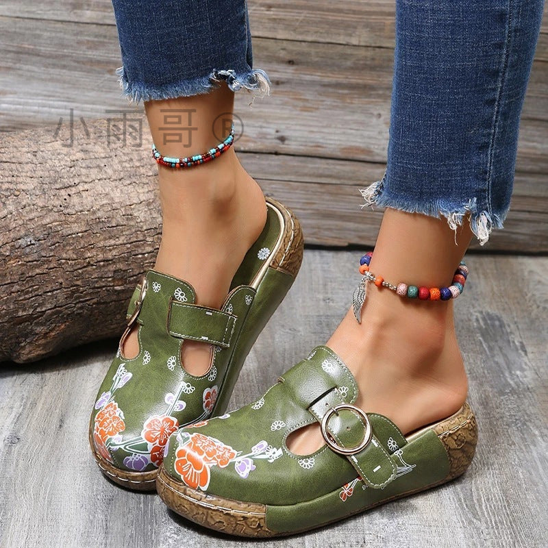 Vintage inspirierte Orthopädische Sandalen