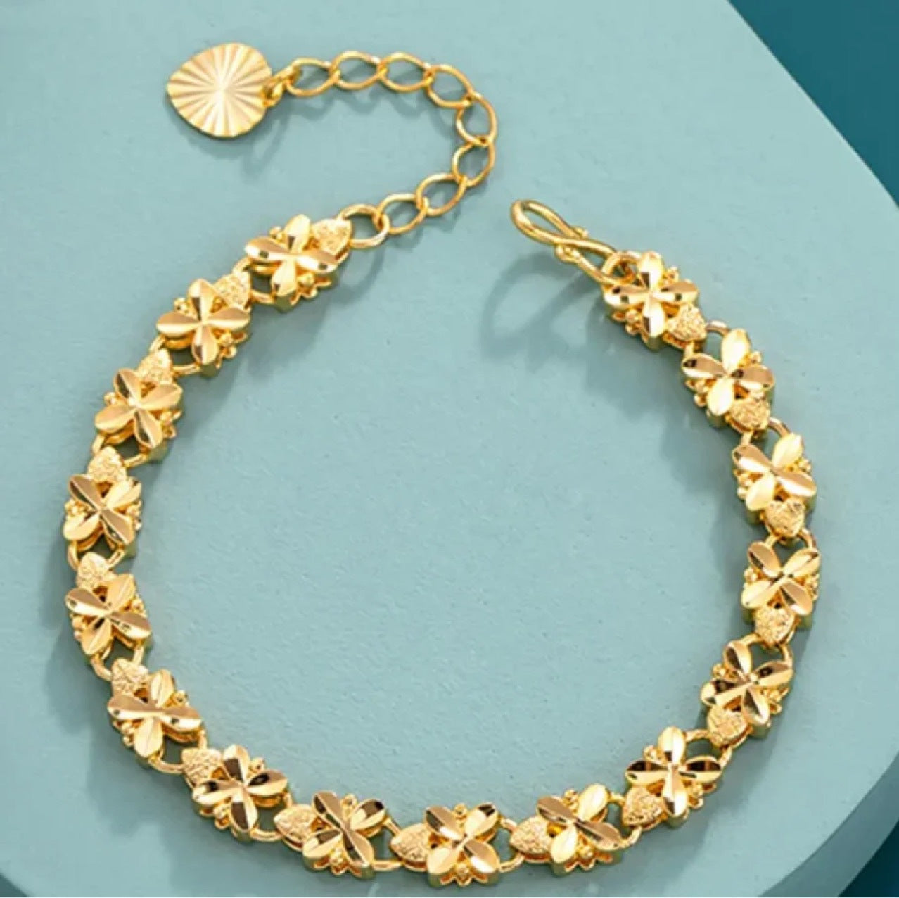 Handgefertigte Vintage Gold Armband