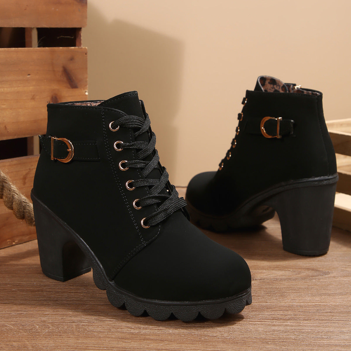 Vintage inspirierte Orthopädische Stiefel