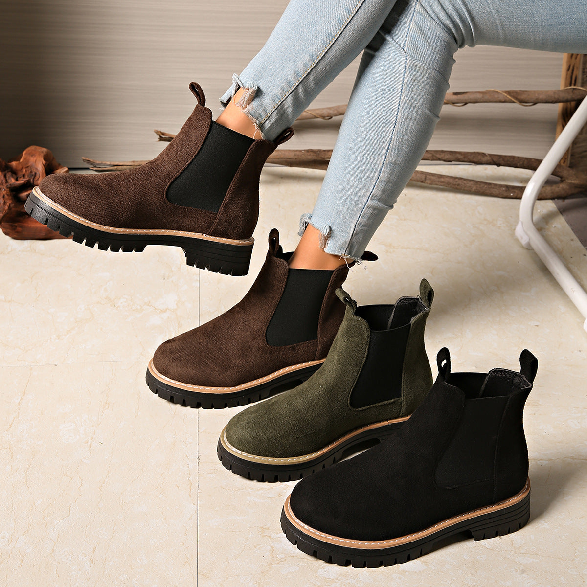 Klassische Orthopädische Stiefel mit zeitlosem Stil