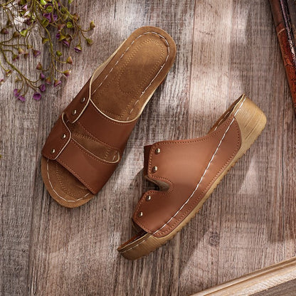 Klassische Orthopädische Sandalen mit zeitlosem Stil