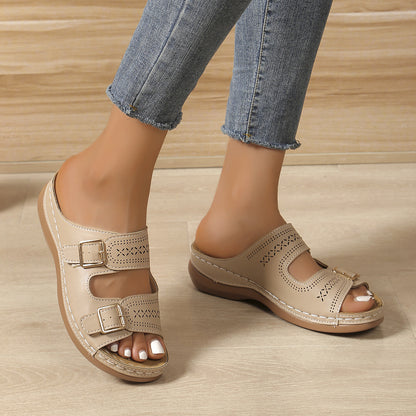 Klassische Orthopädische Sandalen mit zeitlosem Stil