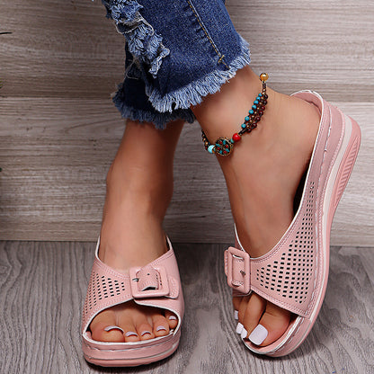 Klassische Orthopädische Sandalen mit zeitlosem Stil