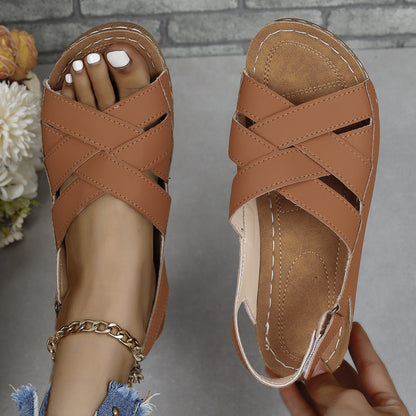 Klassische Orthopädische Sandalen mit zeitlosem Stil