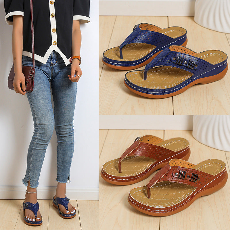 Klassische Orthopädische Sandalen mit zeitlosem Stil