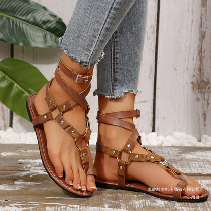 Klassische Orthopädische Sandalen mit zeitlosem Stil