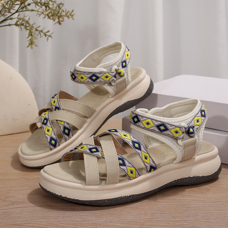 Vintage inspirierte Orthopädische Sandalen