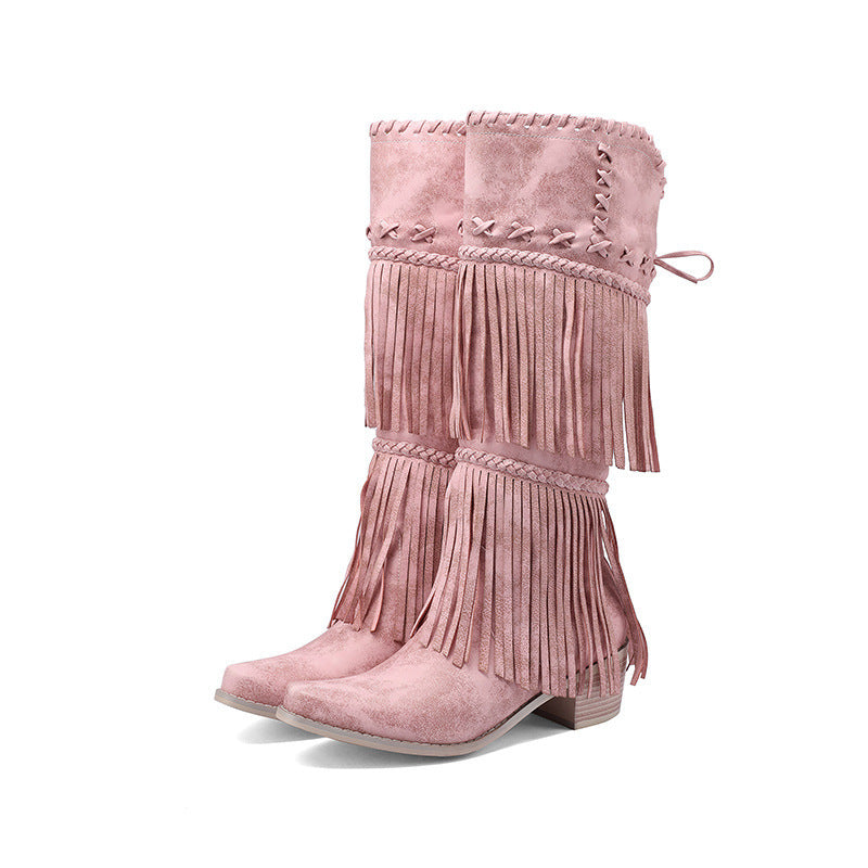 Vintage-inspirierte orthopädische Stiefel
