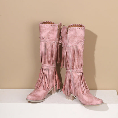 Vintage-inspirierte orthopädische Stiefel