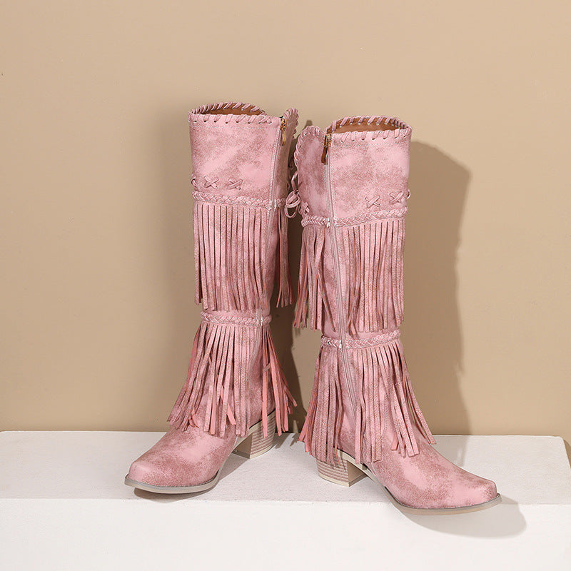 Vintage-inspirierte orthopädische Stiefel