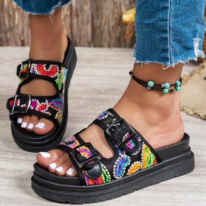 Klassische Orthopädische Sandalen mit zeitlosem Stil