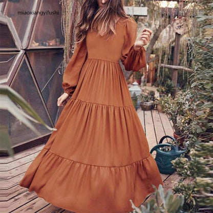 MW | Langärmeliges Midikleid mit Smokings
