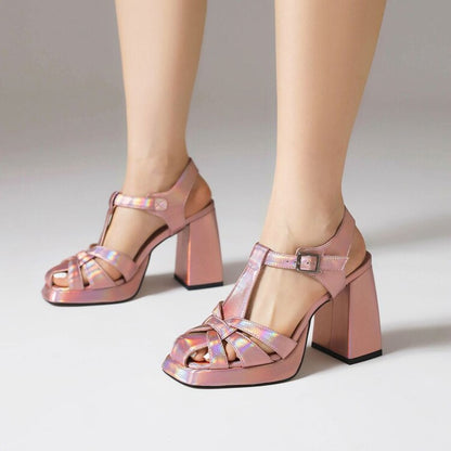 Vintage inspirierte Orthopädische Sandalen