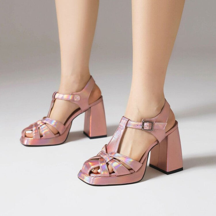 Vintage inspirierte Orthopädische Sandalen