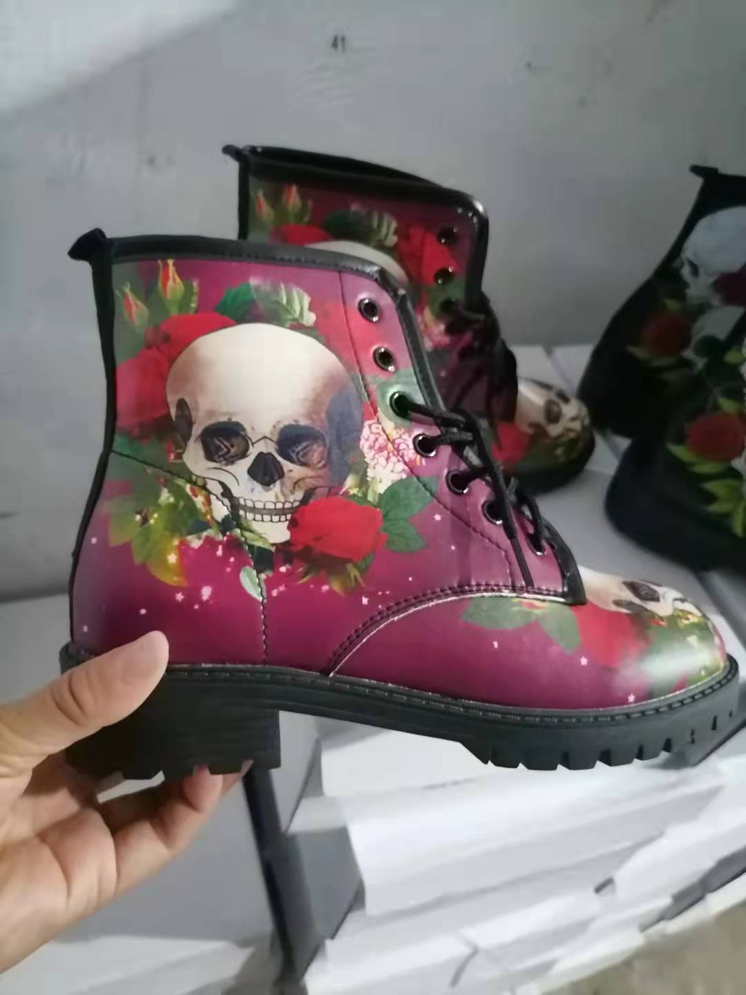 Vintage inspirierte Orthopädische Stiefel