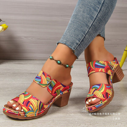 Klassische Orthopädische Sandalen mit zeitlosem Stil