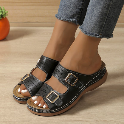 Klassische Orthopädische Sandalen mit zeitlosem Stil