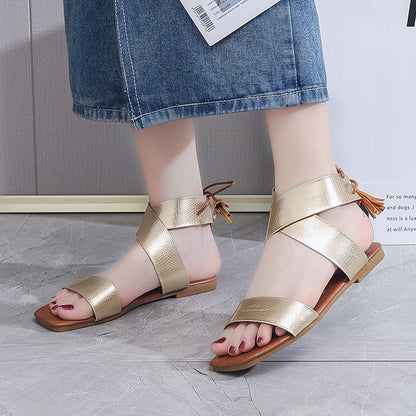 Vintage inspirierte Orthopädische Sandalen