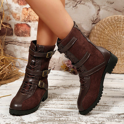 Vintage inspirierte Orthopädische Stiefel