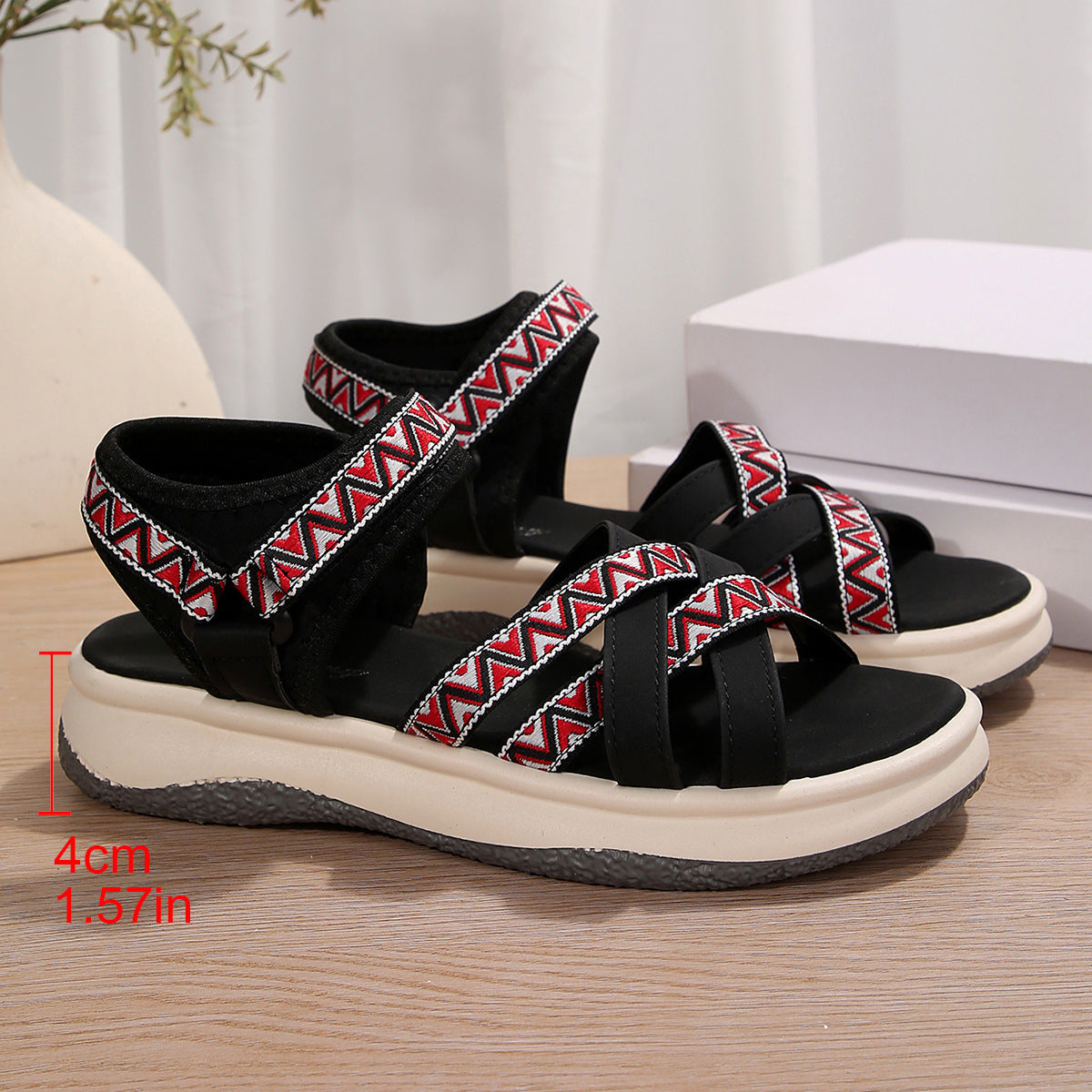 Vintage inspirierte Orthopädische Sandalen