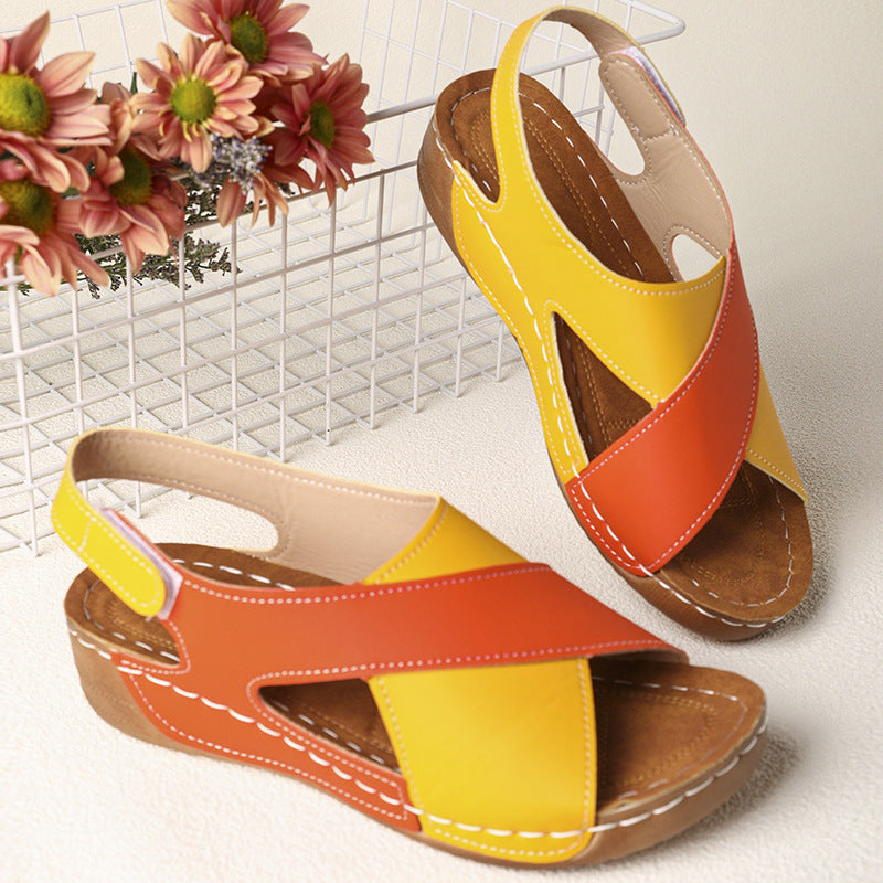 Vintage inspirierte Orthopädische Sandalen
