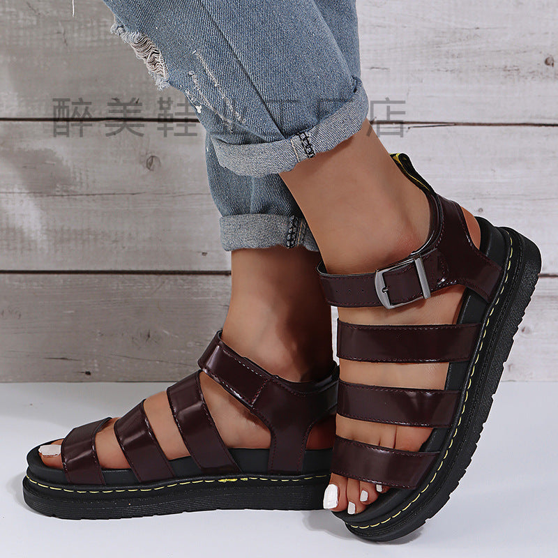 Vintage inspirierte Orthopädische Sandalen