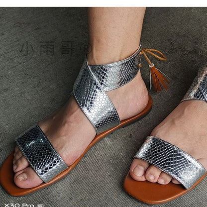 Vintage inspirierte Orthopädische Sandalen