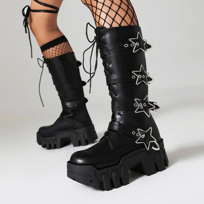 Vintage inspirierte Orthopädische Stiefel