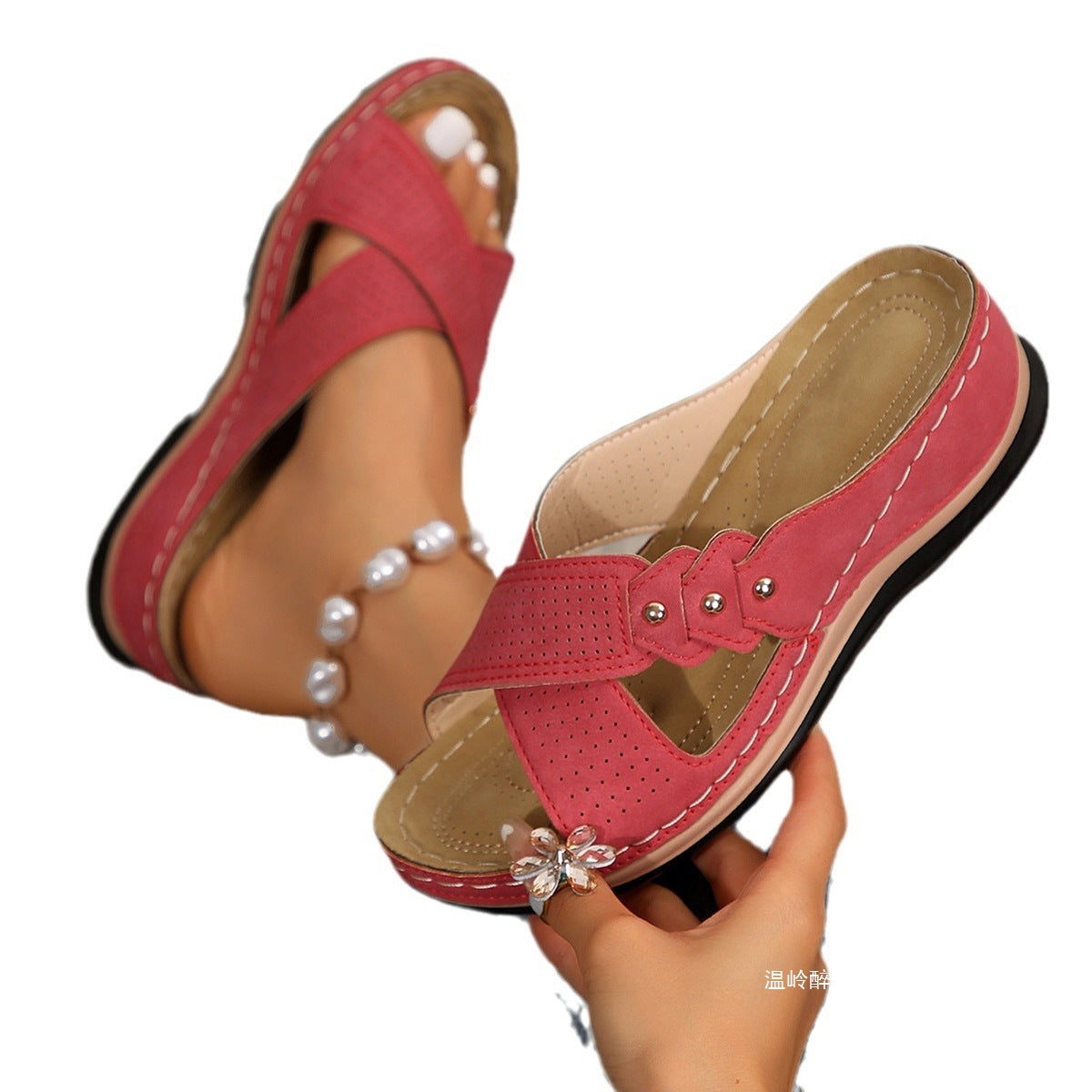Vintage inspirierte Orthopädische Sandalen
